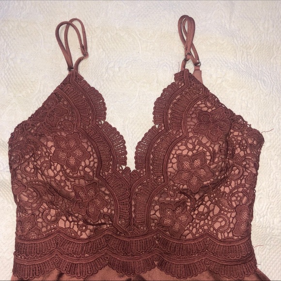 Dark Dusty Rose Romper - Picture 4 of 5